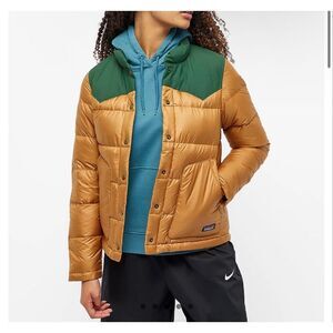 NWOT Patagonia Bivy Contrast Duck Down Puffer Winter Jacket Women's Small